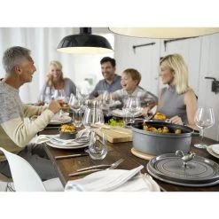 Staub Cocotte Ovale - 27 Cm, Colore Grigio Grafite -Negozio Di Cucina 000020964