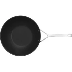 Demeyere Wok Fondo Piatto - 30 Cm, Alluminio, Duraslide Titanium -Negozio Di Cucina 000023336
