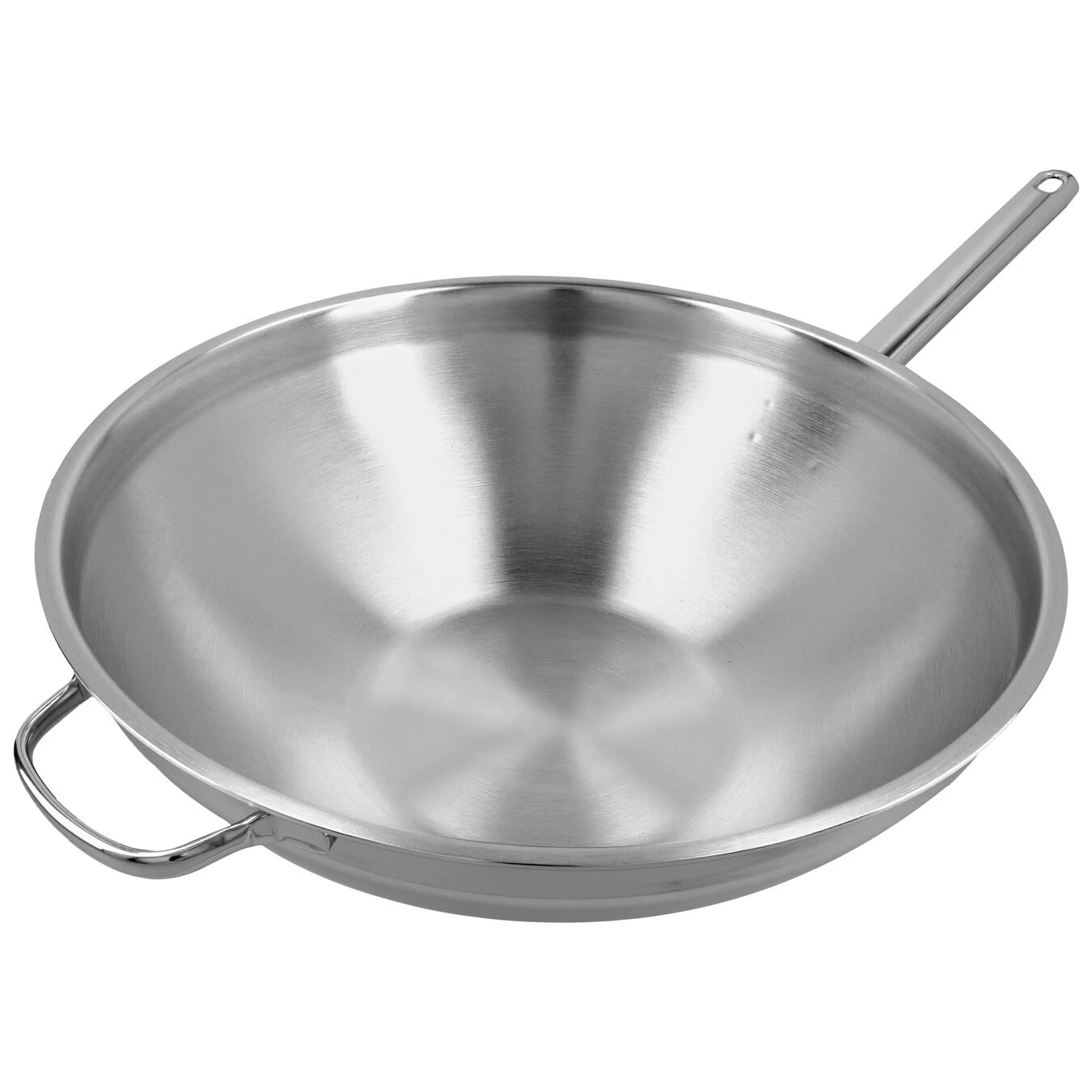 Demeyere Wok Fondo Piatto - 36 Cm, 18/10 Acciaio Inossidabile 6 Demeyere Wok Fondo Piatto - 36 Cm, 18/10 Acciaio Inossidabile - immagine 5