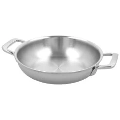 Demeyere Padella Con 2 Maniglie - 20 Cm, 18/10 Acciaio Inossidabile -Negozio Di Cucina 000023923