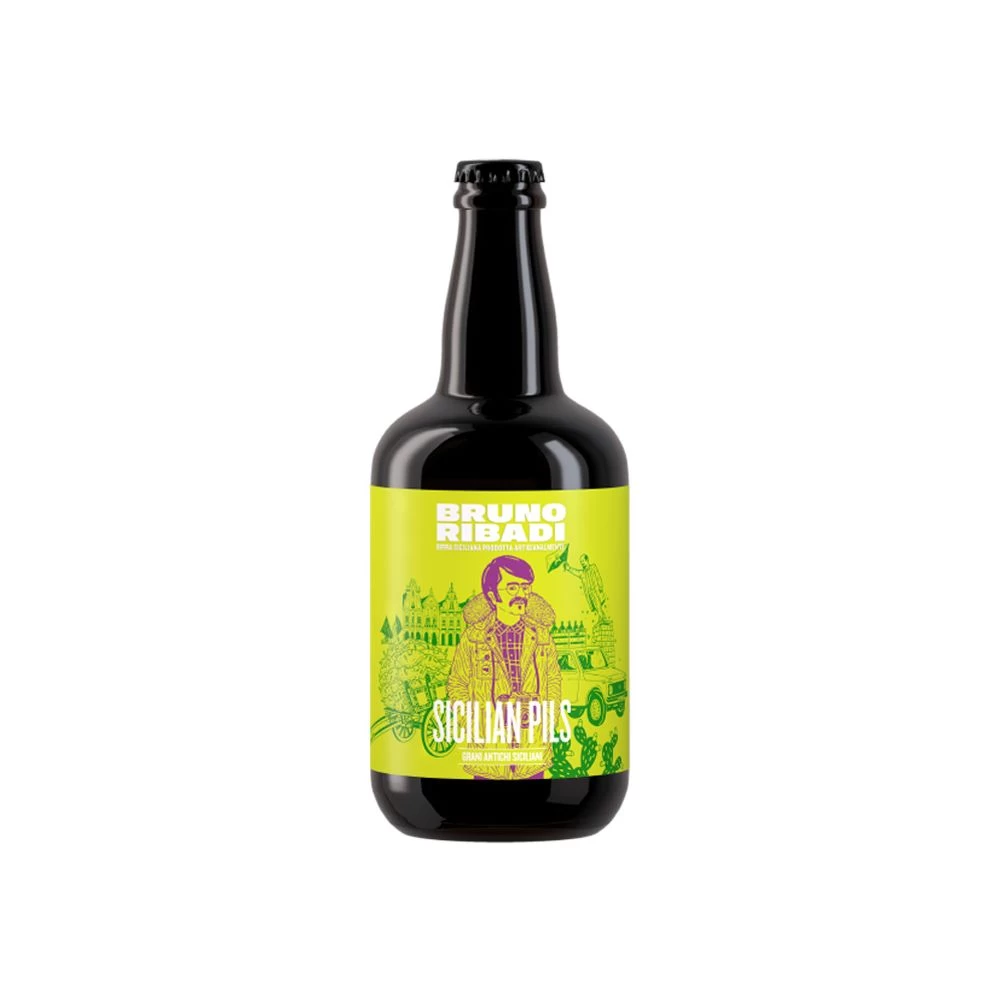 Bruno Ribadi Sicilian Pils Birra Artigianale Cl. 33 4 Bruno Ribadi Sicilian Pils Birra Artigianale Cl. 33 - immagine 2