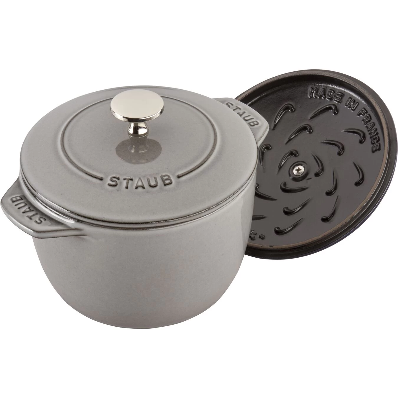 Staub Cocotte Per Riso 16 Cm, Rotondo, Grigio Grafite, Ghisa 5 Staub Cocotte Per Riso 16 Cm, Rotondo, Grigio Grafite, Ghisa - immagine 3