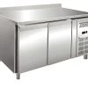 TAVOLO REFRIGERATO 1360 X 700 X 960 Mm Con Alzatina -Negozio Di Cucina 1424 1 1