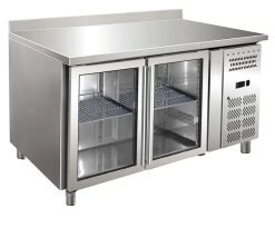 TAVOLO REFRIGERATO 1360 X 700 X 960 Mm Porte Vetro