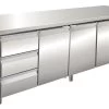 TAVOLO REFRIGERATO 2230 X 700 X 860 Mm Versione Con 1 Cassettiera Refrigerata Da N.3 Cassetti Da 1/3 -Negozio Di Cucina 1448 1