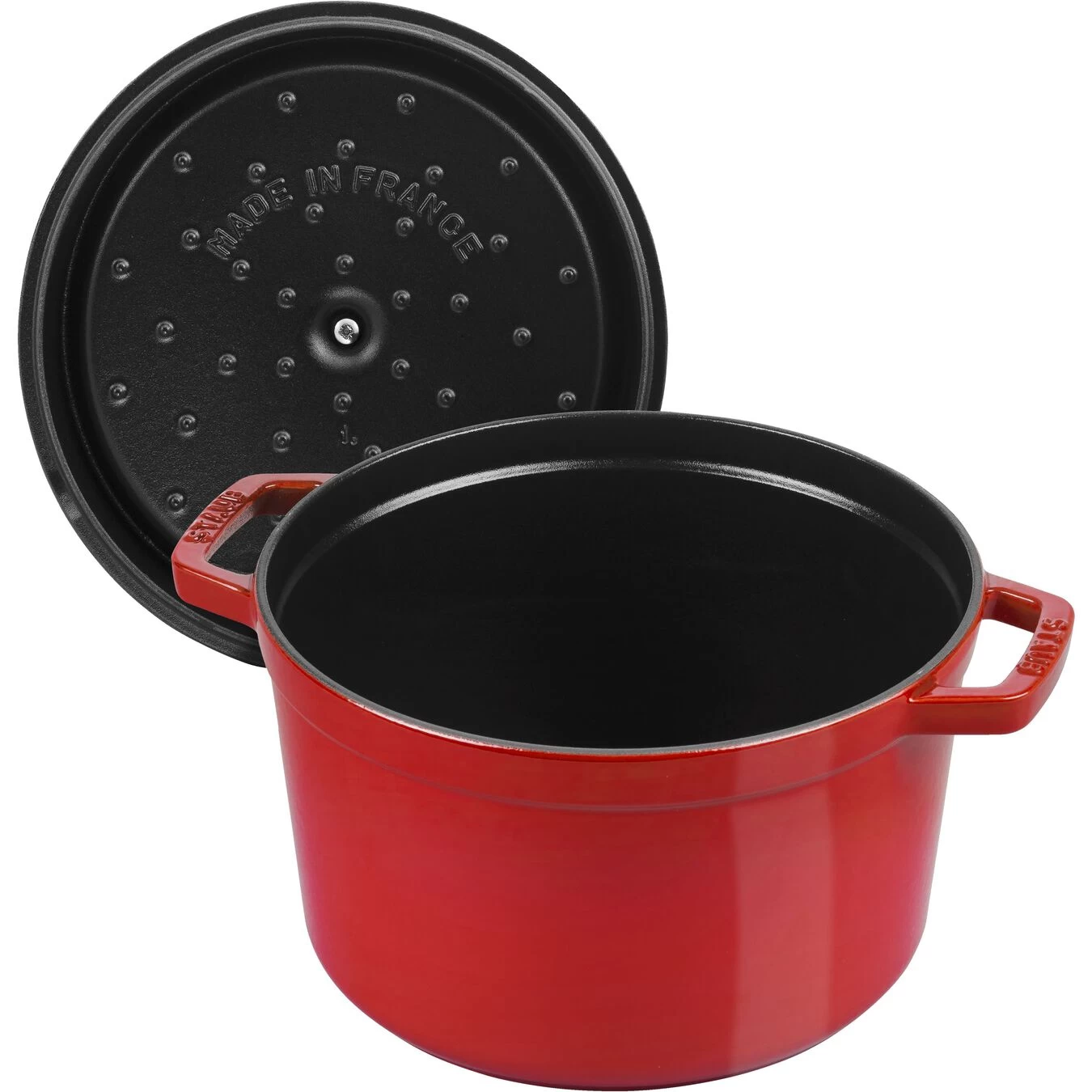 Staub Cocotte Vento Rotonda - 24 Cm, Ciliegia 7 Staub Cocotte Vento Rotonda - 24 Cm, Ciliegia - immagine 5