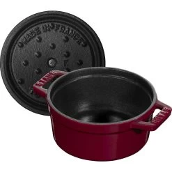 Staub Mini Cocotte Rotonda - 10 Cm, Bordeaux 13 Staub Mini Cocotte Rotonda - 10 Cm, Bordeaux -Negozio Di Cucina 40502 281 0 5
