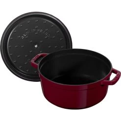 Staub Cocotte Rotonda - 20 Cm, Bordeaux -Negozio Di Cucina 40502292 5