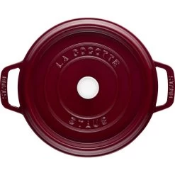 Staub Cocotte Vento Rotonda - 24 Cm, Bordeaux 10 Staub Cocotte Vento Rotonda - 24 Cm, Bordeaux -Negozio Di Cucina 40506566 3