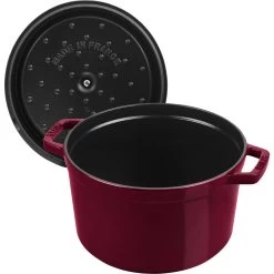Staub Cocotte Vento Rotonda - 24 Cm, Bordeaux 12 Staub Cocotte Vento Rotonda - 24 Cm, Bordeaux -Negozio Di Cucina 40506566 5