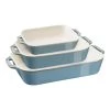 Staub Set Di Pirofile Rettangolare - 3-pz., Turchese Antico 2 Staub Set Di Pirofile Rettangolare - 3-pz., Turchese Antico -Negozio Di Cucina 40508 172 1