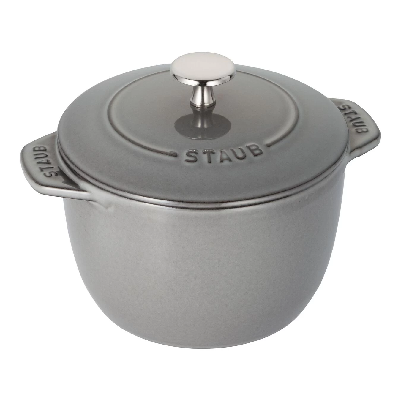 Staub Cocotte Per Riso 16 Cm, Rotondo, Grigio Grafite, Ghisa 3 Staub Cocotte Per Riso 16 Cm, Rotondo, Grigio Grafite, Ghisa