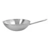 Demeyere Wok Fondo Piatto - 30 Cm, 18/10 Acciaio Inossidabile -Negozio Di Cucina 40850 604 0 01