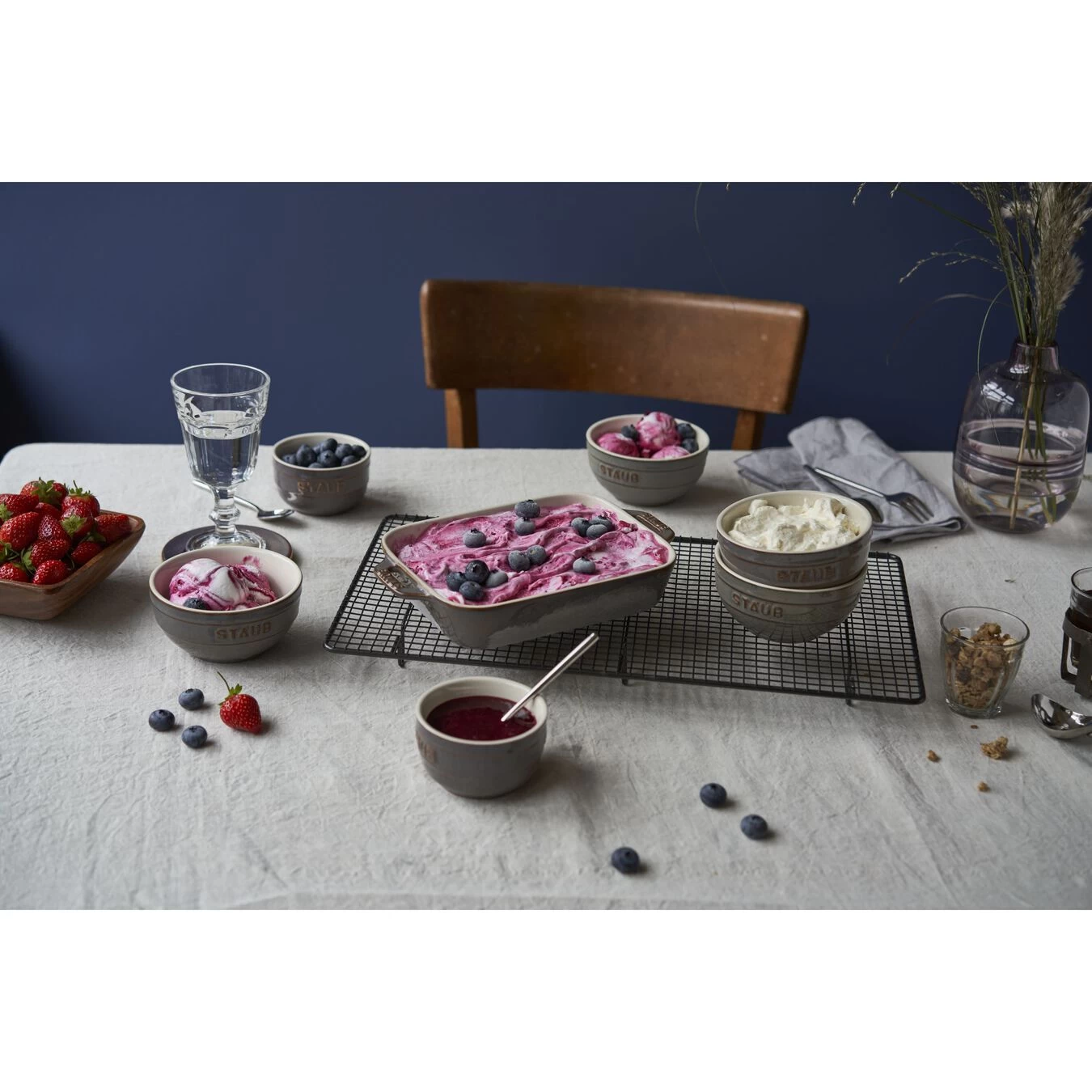 Staub Set Di Pirofile Rettangolare - 2-pz., Grigio Antico 5 Staub Set Di Pirofile Rettangolare - 2-pz., Grigio Antico - immagine 3