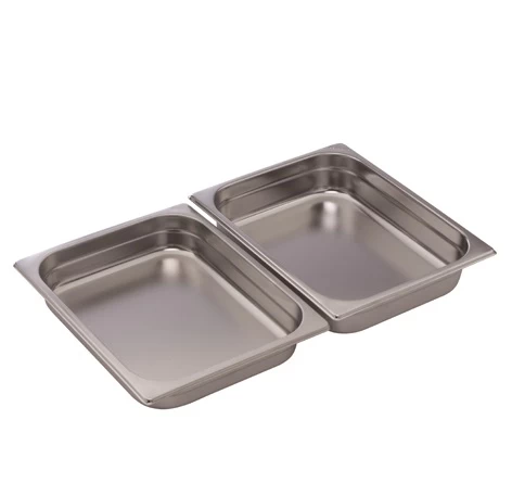 BACINELLA ACCIAIO INOX GN1/2 H65MM ( 3 PZ ) 3 BACINELLA ACCIAIO INOX GN1/2 H65MM ( 3 PZ )