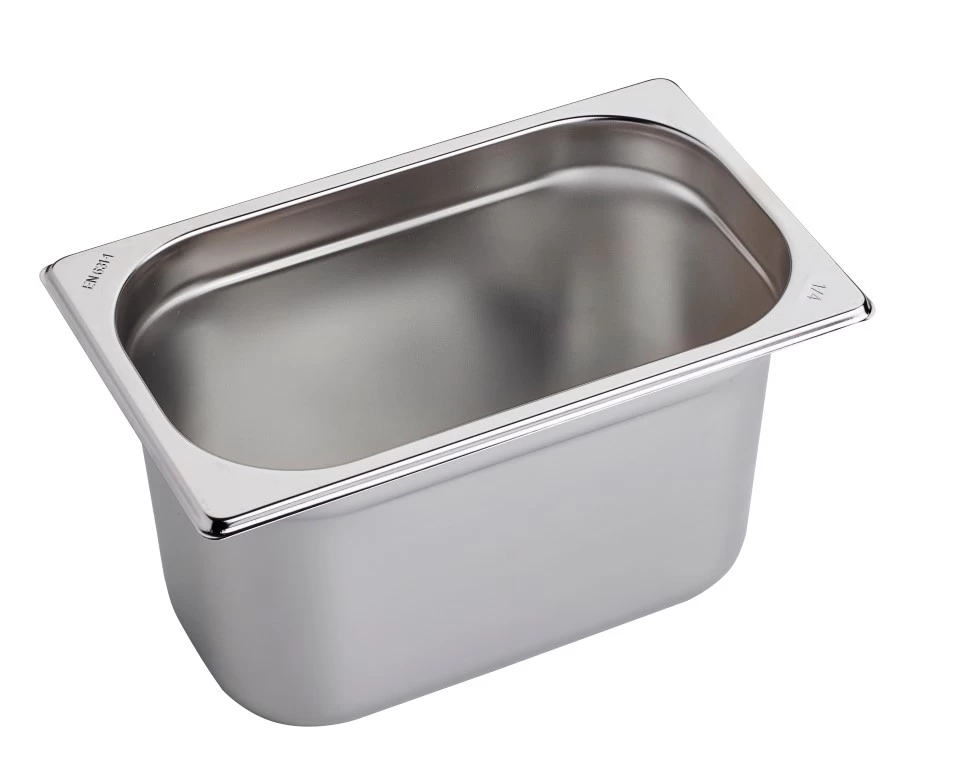 BACINELLA ACCIAIO INOX GN1/4 H150MM ( 5 PZ ) 3 BACINELLA ACCIAIO INOX GN1/4 H150MM ( 5 PZ )