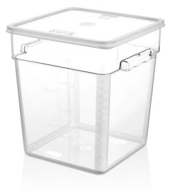 BARATTOLO QUADRATO IN POLICARBONATO DA 17,2LT