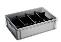 CONTENITORE PER PIATTI IN POLIPROPILENE 40X30XH14CM ( 2 PZ )