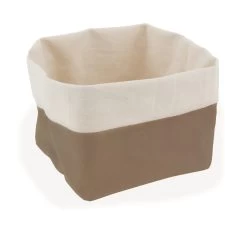 SET 2PZ CESTINO PANE QUADRATO 100% COTONE