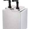 DISPENCER DOPPIO PER SALSE CON POMPA -Negozio Di Cucina dispencer doppio per salse con pompa 976