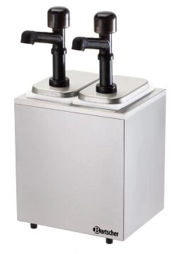 DISPENCER DOPPIO PER SALSE CON POMPA