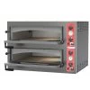 FORNO PIZZA ELETTRICO CONTROLLO MECCANICO 2 CAMERE 4+4 PIZZE ( DIAM 33CM ) -Negozio Di Cucina forno pizzeria elettrico linea entry max controllo meccanico 2 camere