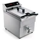 FRIGGITRICE AD INDUZIONE CON RUBINETTO DA BANCO -CAPACITA' VASCA Lt. 8 - POTENZA W 3500 - ALIMENTAZIONE MONOFASE