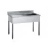 LAVELLO SU TUBOLARI 1 VASCA E GOCCIOLATOIO -Negozio Di Cucina lavatoio inox 1 vascagocciolatoio con basamento su gambe profondita 70 cm