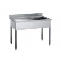 LAVELLO SU TUBOLARI 1 VASCA E GOCCIOLATOIO