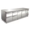 TAVOLO REFRIGERATO 2230 X 700 X 860 Mm Versione Con 2 Cassettiere Refrigerate Da N.2 Cassetti Da 1/2 -Negozio Di Cucina masa rece klimaitalia cax 4140 tn 4x12 capacitate 412 l temperatura 2 8 c argintiu